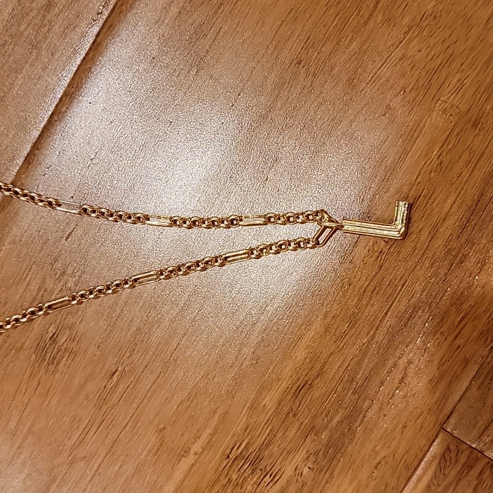 BaubleBar "L"  Initial Necklace